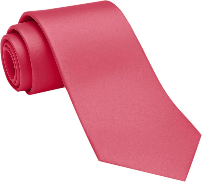 DIBI Solid Color Ties for Men, Formal Mens Ties, Neck Tie, Classic Tie for Boys Women Teens, Wedding Business Costume Necktie - Image 1